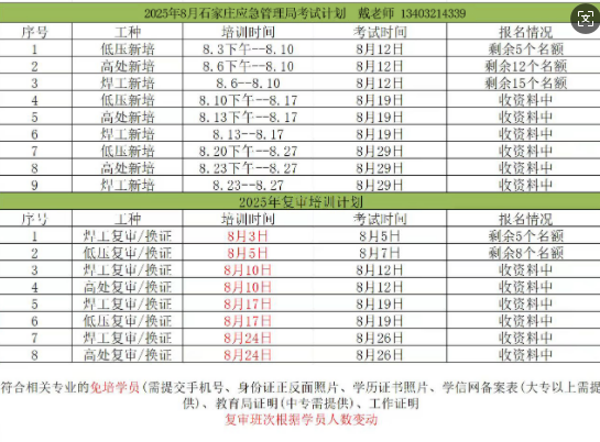 石家莊辦理電工證7-10天，流程簡單（官方報名）